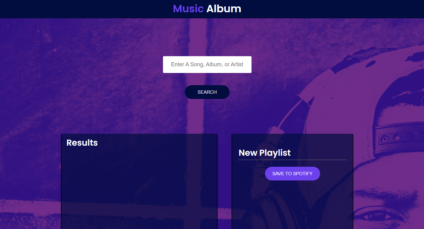 Website MusicAlbum